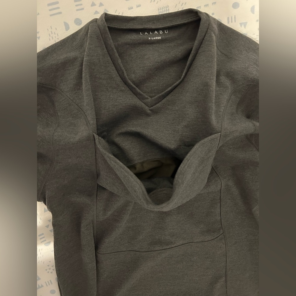 Lalabu Dad Shirt Size XL Gray NWOT